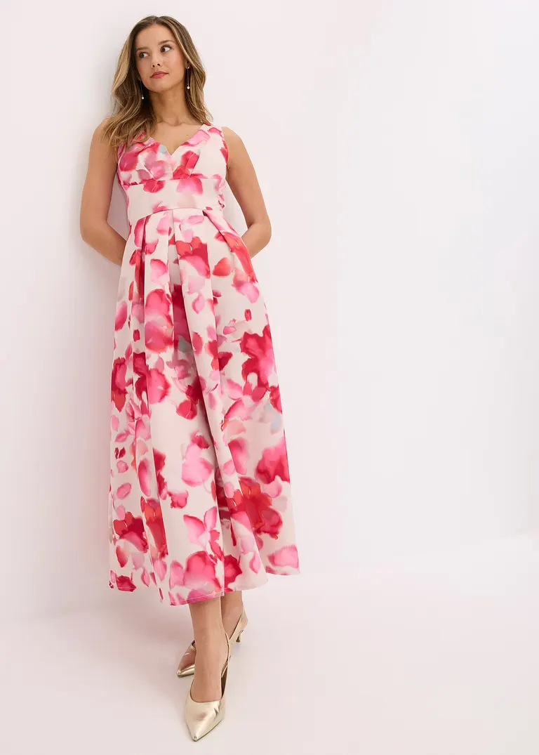 Maxikleid aus glänzendem Satin